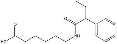 6-(2-phenylbutanamido)hexanoic acid 结构式