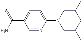 6-(3,5-dimethylpiperidin-1-yl)pyridine-3-carbothioamide 结构式