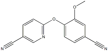6-(4-cyano-2-methoxyphenoxy)nicotinonitrile 结构式