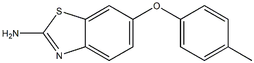 6-(4-methylphenoxy)-1,3-benzothiazol-2-amine 结构式