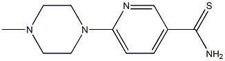 6-(4-methylpiperazin-1-yl)pyridine-3-carbothioamide 结构式