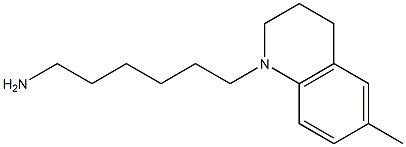 6-(6-methyl-1,2,3,4-tetrahydroquinolin-1-yl)hexan-1-amine 结构式