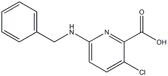 6-(benzylamino)-3-chloropyridine-2-carboxylic acid 结构式
