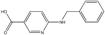 6-(benzylamino)pyridine-3-carboxylic acid 结构式