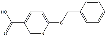 6-(benzylsulfanyl)pyridine-3-carboxylic acid 结构式