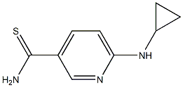 6-(cyclopropylamino)pyridine-3-carbothioamide 结构式