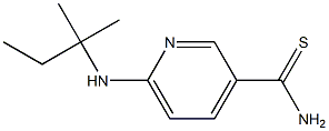 6-[(1,1-dimethylpropyl)amino]pyridine-3-carbothioamide 结构式
