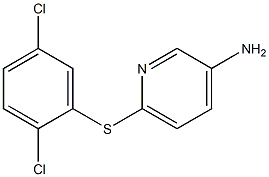 6-[(2,5-dichlorophenyl)sulfanyl]pyridin-3-amine 结构式