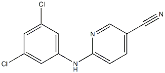 6-[(3,5-dichlorophenyl)amino]pyridine-3-carbonitrile 结构式