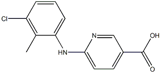 6-[(3-chloro-2-methylphenyl)amino]pyridine-3-carboxylic acid 结构式