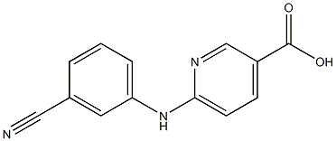 6-[(3-cyanophenyl)amino]pyridine-3-carboxylic acid 结构式