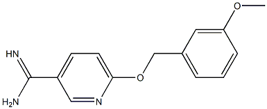 6-[(3-methoxybenzyl)oxy]pyridine-3-carboximidamide 结构式