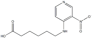 6-[(3-nitropyridin-4-yl)amino]hexanoic acid 结构式