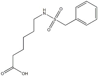 6-[(benzylsulfonyl)amino]hexanoic acid 结构式