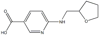 6-[(oxolan-2-ylmethyl)amino]pyridine-3-carboxylic acid 结构式