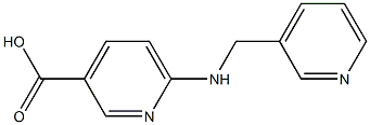 6-[(pyridin-3-ylmethyl)amino]pyridine-3-carboxylic acid 结构式