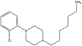 6-[4-(2-chlorophenyl)piperazin-1-yl]hexan-1-amine 结构式