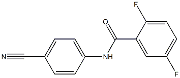 N-(4-cyanophenyl)-2,5-difluorobenzamide 结构式