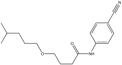 N-(4-cyanophenyl)-4-[(4-methylpentyl)oxy]butanamide 结构式