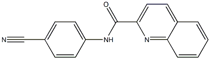 N-(4-cyanophenyl)quinoline-2-carboxamide 结构式