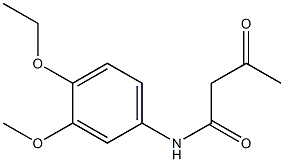 N-(4-ethoxy-3-methoxyphenyl)-3-oxobutanamide 结构式