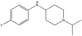 N-(4-fluorophenyl)-1-(propan-2-yl)piperidin-4-amine 结构式