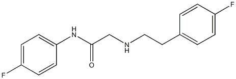 N-(4-fluorophenyl)-2-{[2-(4-fluorophenyl)ethyl]amino}acetamide 结构式