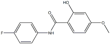 N-(4-fluorophenyl)-2-hydroxy-4-methoxybenzamide 结构式