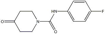 N-(4-fluorophenyl)-4-oxopiperidine-1-carboxamide 结构式