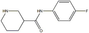 N-(4-fluorophenyl)piperidine-3-carboxamide 结构式