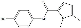 N-(4-hydroxyphenyl)-1,5-dimethyl-1H-pyrrole-2-carboxamide 结构式