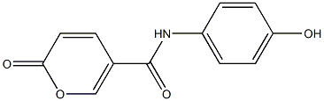 N-(4-hydroxyphenyl)-2-oxo-2H-pyran-5-carboxamide 结构式