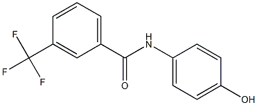 N-(4-hydroxyphenyl)-3-(trifluoromethyl)benzamide 结构式