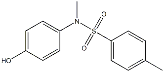 N-(4-hydroxyphenyl)-N,4-dimethylbenzene-1-sulfonamide 结构式