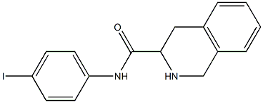 N-(4-iodophenyl)-1,2,3,4-tetrahydroisoquinoline-3-carboxamide 结构式