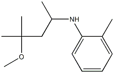 N-(4-methoxy-4-methylpentan-2-yl)-2-methylaniline 结构式