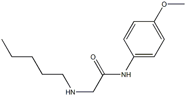 N-(4-methoxyphenyl)-2-(pentylamino)acetamide 结构式