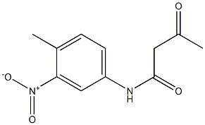 N-(4-methyl-3-nitrophenyl)-3-oxobutanamide 结构式