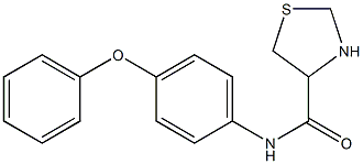 N-(4-phenoxyphenyl)-1,3-thiazolidine-4-carboxamide 结构式