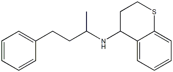 N-(4-phenylbutan-2-yl)-3,4-dihydro-2H-1-benzothiopyran-4-amine 结构式