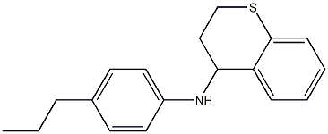 N-(4-propylphenyl)-3,4-dihydro-2H-1-benzothiopyran-4-amine 结构式