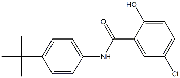 N-(4-tert-butylphenyl)-5-chloro-2-hydroxybenzamide 结构式