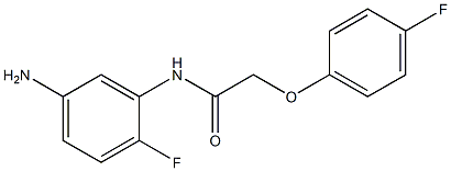 N-(5-amino-2-fluorophenyl)-2-(4-fluorophenoxy)acetamide 结构式