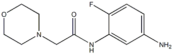 N-(5-amino-2-fluorophenyl)-2-morpholin-4-ylacetamide 结构式