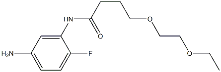 N-(5-amino-2-fluorophenyl)-4-(2-ethoxyethoxy)butanamide 结构式