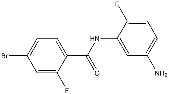 N-(5-amino-2-fluorophenyl)-4-bromo-2-fluorobenzamide 结构式