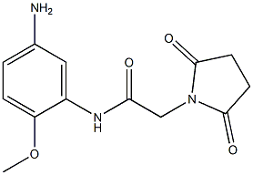 N-(5-amino-2-methoxyphenyl)-2-(2,5-dioxopyrrolidin-1-yl)acetamide 结构式