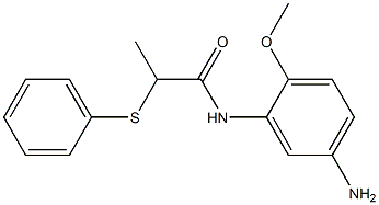 N-(5-amino-2-methoxyphenyl)-2-(phenylsulfanyl)propanamide 结构式