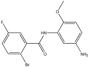 N-(5-amino-2-methoxyphenyl)-2-bromo-5-fluorobenzamide 结构式