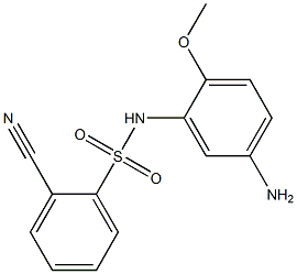 N-(5-amino-2-methoxyphenyl)-2-cyanobenzene-1-sulfonamide 结构式